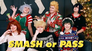 Smash or Pass Holiday Characters w My Hero Academia Big Three [upl. by Prisilla]