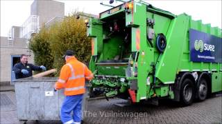 Haller vuilniswagen met hoge druk reiniging [upl. by Ydnis]