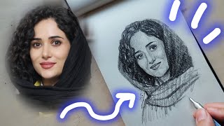 lets sketch some amazing portraits without Loomis fast drawing [upl. by Easter665]