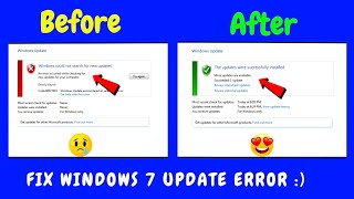 How to Fix Windows 7 Update Error 80072efe 2023  Solve Windows 7 Update Error 80072efe [upl. by Selinda]