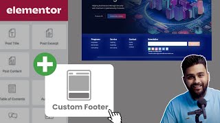 Easily Create Custom Footer in Elementor 2024 [upl. by Nolyaw]