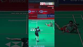 unexpected rally in between KENTON MOMOTA and VIKTOR AXELSEN in Malaysia masters youtubeshorts [upl. by Alludba]