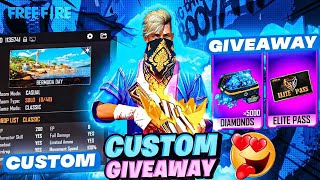 🔴 FREE FIRE LIVE CUSTOM ROOM GIVEAWAY  FF LIVE TEAM CODE GIVEAWAY  FF LIVE [upl. by Clarance]