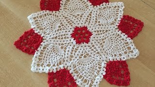 Tuto napperon au crochet spécial gaucher 22 [upl. by Pros]