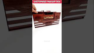 Wooden Makeup Box  Personalized Makeup Organizer  MeeCraft shorts makeupbox meecraft [upl. by Punke]