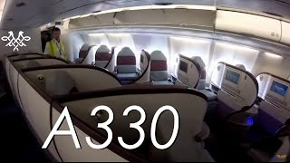 Boarding Air Serbia Airbus A330 amp short cockpit view  Belgrade Airport [upl. by Hays383]