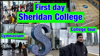 First Day at Sheridan College  Student in CANADA  College Orientation [upl. by Ardnoek]