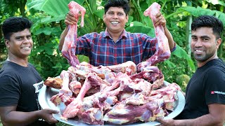 BEEF BONE MARROW  Indian Kerala Beef Bone Marrow  Cooking and Eating In Village  beef recipes [upl. by Ruttger]