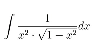 Integral of 1x2sqrt1x2 substitution [upl. by Ydnirb]