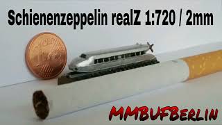 Schienenzeppelin realZ 1720 2mm Gauge On World Record Journey 230kmh [upl. by Divod]