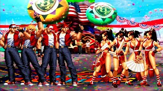 KOF Mugen Terry Bogard Team vs Mai Shiranui Team [upl. by Sul]