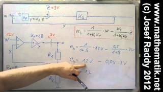 PRegler ► Regeldiff berechnen ►Spannungsteiler ► Störung am Streckeneingang [upl. by Kaela]