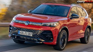 2024 Volkswagen Tiguan eHybrid  Persimmon Red  Driving Footage [upl. by Christianna]