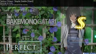 OSU Bakemonogatari Saitou Chiwa  Staple Stable Hard SS 10000 [upl. by Yrehc765]