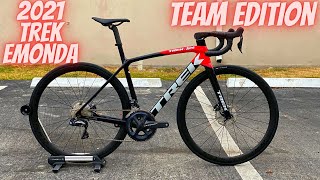 2021 TREK EMONDA SLR 7 DISC TEAM EDITION 8300 RIDE LIKE A PRO TARMAC SL7 or EMONDA [upl. by Aihsemek]