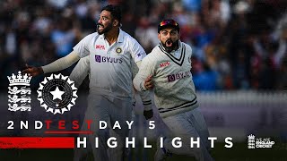 India Claim Thrilling Win  England v India  Day 5 Highlights  2nd LV Insurance Test 2021 [upl. by Kushner]