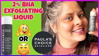 Paula’s Choice 2 BHA liquid exfoliant REVIEW  BHA TONER [upl. by Eilssel435]