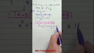 If x  1x 4 then find value of x2  1x2  Polynomial  competative maths maths [upl. by Pembroke]