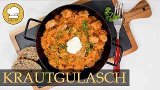 Deftiges KRAUTGULASCH  ungarische Küche [upl. by Yenoh]