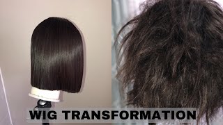 HOW TO Revive your Human hair wig  WIG TRANSFORMATION [upl. by Notgnirra]