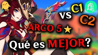 CHASCA C1 vs ARCO 5⭐ VALE LA PENA Y su C2  Genshin  🐤 [upl. by Layla]