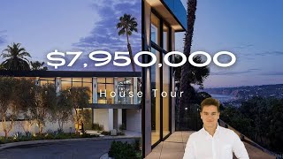 Inside a 7950000 Modern Mansion in La Jolla CA  Full House Tour [upl. by Cynthie]