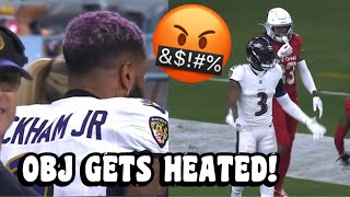 Odell Beckham Jr HEATED amp THROWS HELMET 🤬😰 Ravens vs Cardinals 2023 highlights [upl. by Bone]