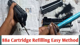 88a toner refilling  88a cartridge refilling in hindi  Hp LaserJet 88A Cartidge Recycling [upl. by Enrobso]