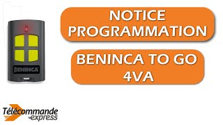 Comment programmer votre télécommande portail BENINCA TO GO 4VA [upl. by Ide573]