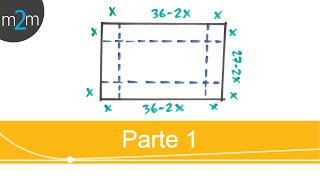 Optimización │ volumen de una caja sin tapa │ parte 1 [upl. by Enitsirt101]