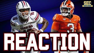 REACTION South Carolina Football COMES BACK In Palmetto Bowl vs Clemson [upl. by Aire]