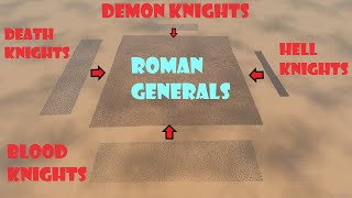 2500000 Roman Generals vs 320450 Hell Demon Death amp Blood Knights  UEBS 2 [upl. by Ytsim]