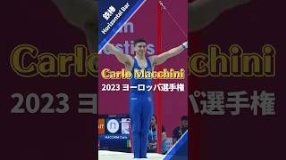 Carlo MacchiniITA gymnast 器械体操 体操 体操選手 鉄棒 horizontalbar highbar [upl. by Meid766]