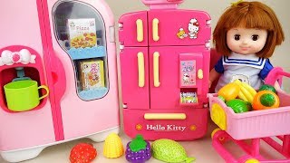 Baby doll refrigerator and fruit toys Baby Doli play [upl. by Lemmie]