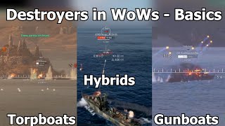 Destroyer Basics  WoWs Guide [upl. by Ludewig410]