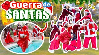 04 😈GUERRA DE SANTAS🎅🏼🥊 ¡RETOS NAVIDEÑOS en FAMILIA🔥Atrapa al PerriReno🦌 y ➕ NAVIDAD MERLIN [upl. by Fasa416]