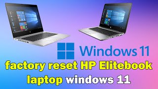 how to factory reset HP Elitebook laptop windows 11 [upl. by Nylrehs]