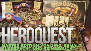 HeroQuest Master Edition von 1992 bemalt  Ausgepackt und reingeguckt [upl. by Alyakem780]