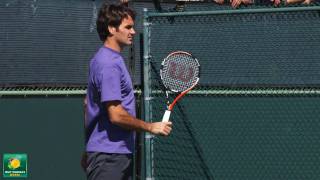 Roger Federer Returning Serve in Slow Motion HD  Indian Wells Pt 09 [upl. by Trojan10]