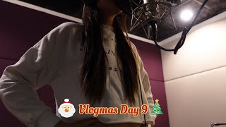 Vlogmas Day 9  喺屋企唱K  揀歌  東華彩排 聖誕歌錄音 [upl. by Ydarb]