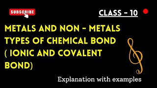 Class  10  Chapter  Metals and Nonmetals [upl. by Peednama625]