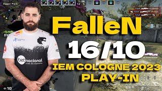 CSGO POV FURIA FalleN 1610 vs Monte OVERPASS  IEM Cologne 2023 Playin [upl. by Elberta]