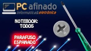 NOTEBOOK COM PARAFUSO ESPANADO DICA [upl. by Koran]