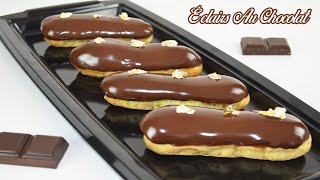 ÉCLAIRS AU CHOCOLAT  GLAÇAGE ULTRA BRILLANT [upl. by Dhiman]