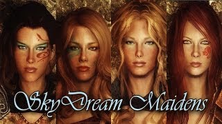 TES V  Skyrim Mods SkyDream Maidens with InGame Body Changer [upl. by Dessma77]