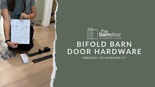 Unboxing Bifold Barn Door Hardware [upl. by Eatnwahs176]