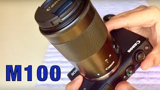 Canon M100 Mounting Lenses Keep Lens dustfree EOS Mirrorless CameraReview Complete demoUnmount [upl. by Cheadle]