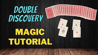 How To Make The Four Aces Appear In A Flash  Double Discovery  Magic Card Trick Tutorial [upl. by Romito]