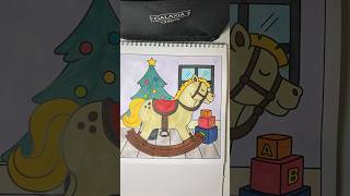 Start winter season art draw christmas holiday winter toys christmastree joy [upl. by Sisi]