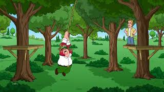 Family Guy Peter and Brad Pitt doing Rope swing [upl. by Appolonia]